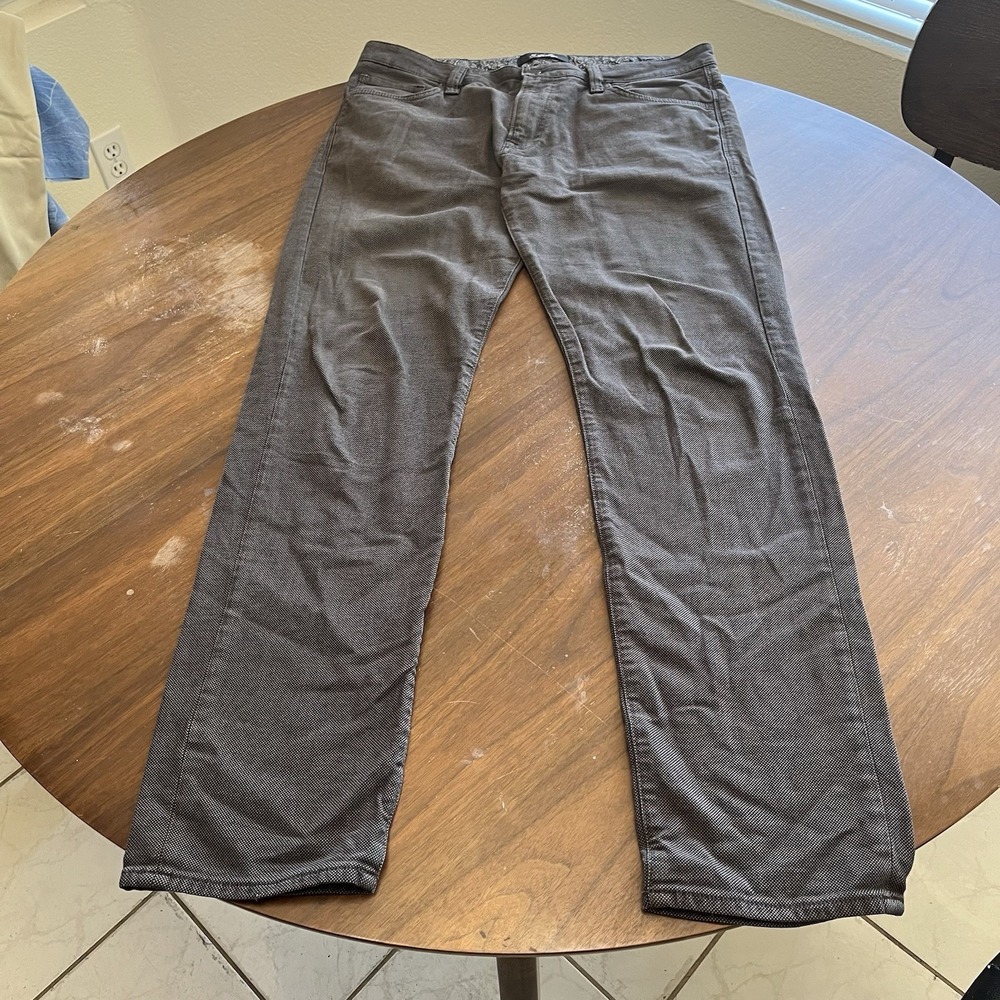 34 Heritage Courage Pants Mens Size 35x34 Heather Grey Relaxed Straight Pants - Picture 2 of 16